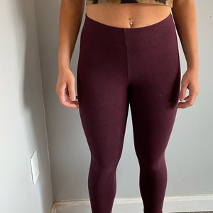 Garage maroon leggings